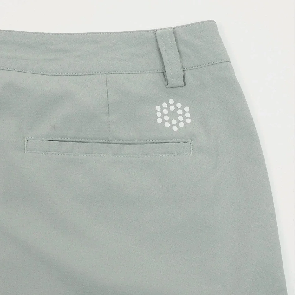 Puma Golf Tech Shorts Mens 34 Light Gray Flat Front Performance Stretch Blend
